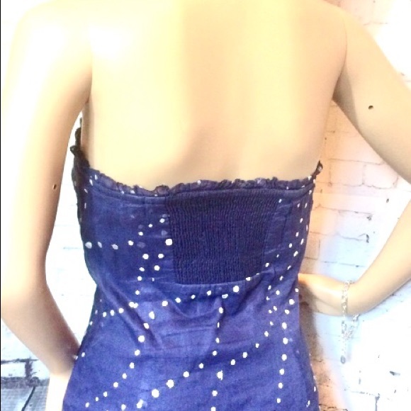 Anthro Odille Pacific Coast Strapless Dress - Picture 6 of 8